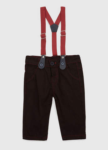 Бордовый демисезонный костюм малышка (боди+рубашка+штаны) Pitiki