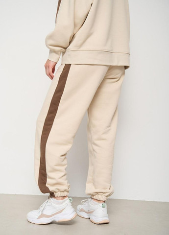 Спортивный женский костюм "Геометрия" XS S M L XL (42 44 46 48 50) ТАШ (бежевый) НЕ КОШЛАТИТЬСЯ No Brand (262291775)