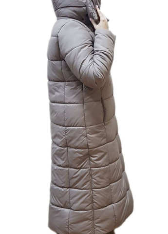 Бежева зимня довге зимове пальто Fashion Club