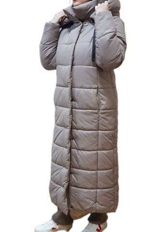 Бежевая зимняя зимняя куртка-пуховик Fashion Club