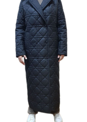 Чорна демісезонна стьобане пальто Fashion Club