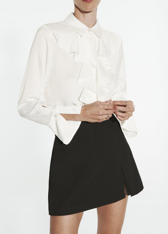 Белая демисезонная блузка Zara