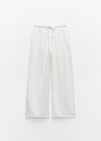 Белые повседневный демисезонные брюки Zara