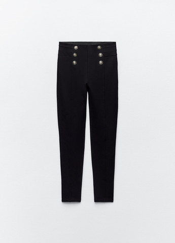 Черные повседневный демисезонные брюки Zara