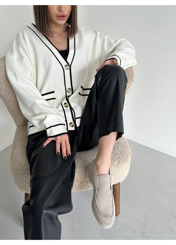 VZUTIK Женские замшевые лоферы 40 песочный з натуральная замша, украина — демисезон (262375141)