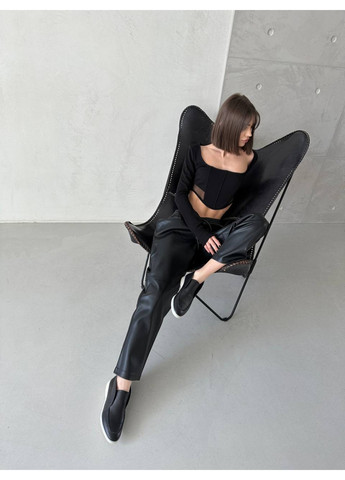 VZUTIK Жіночі шкіряні лофери 40 чорний з натуральна шкіра, україна — демісезон (262375484)