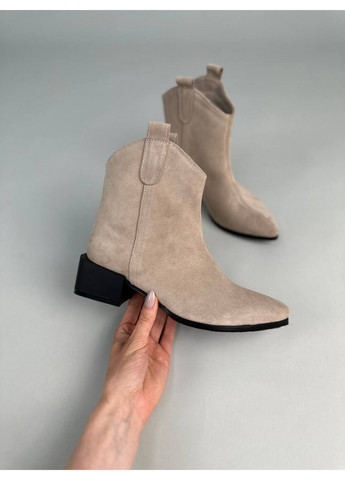 Жіночі замшеві козаки на підборах 38 VZUTIK (262375393)