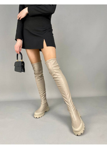 Жіночі чоботи панчохи стрейч шкіра 37 VZUTIK (262375496)