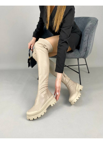 Жіночі чоботи панчохи стрейч шкіра 37 VZUTIK (262375496)