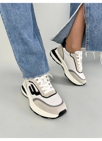 Женские кожаные кроссовки 40 VZUTIK белые демисезоны (262374798)