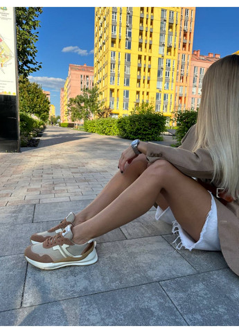 Жіночі замшеві кросівки 40 VZUTIK коричневі демісезони (262375216)