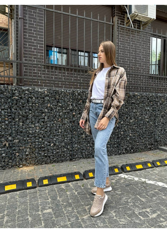 Женские кожаные кроссовки 41 VZUTIK бежевые демисезоны (262375243)