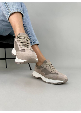 Жіночі замшеві кросівки 36 VZUTIK бежеві демісезони (262374579)