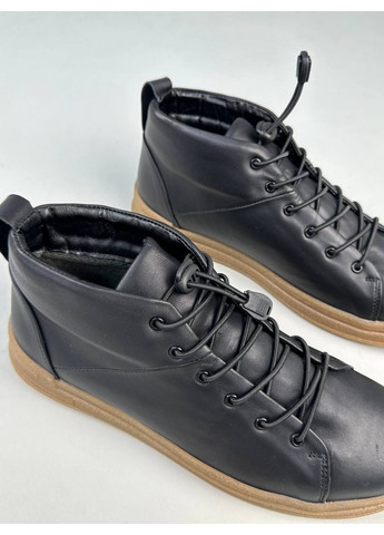 Черные осенние мужские кожаные ботинки 42 VZUTIK