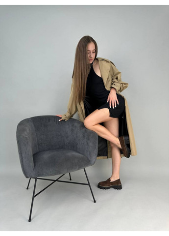 VZUTIK Женские замшевые лоферы 36 коричневый з натуральная замша, украина — демисезон (262378157)