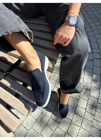 VZUTIK Женские замшевые лоферы 40 темно-синий з натуральная замша, украина — демисезон (262378289)