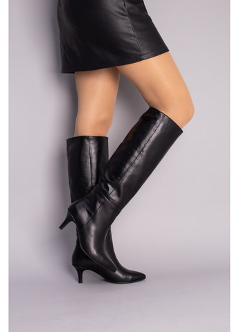 Зимние женские кожаные сапоги-трубы 40 VZUTIK