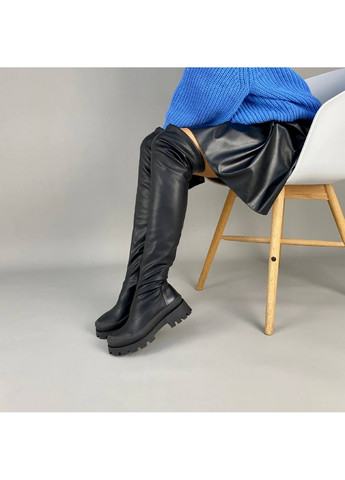 Жіночі чоботи панчохи стрейч шкіра 39 VZUTIK (262378492)