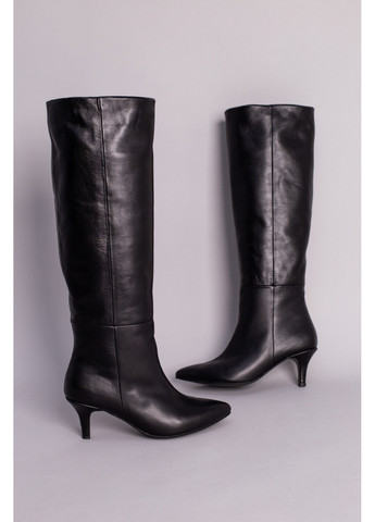 Зимние женские кожаные сапоги-трубы 38 VZUTIK