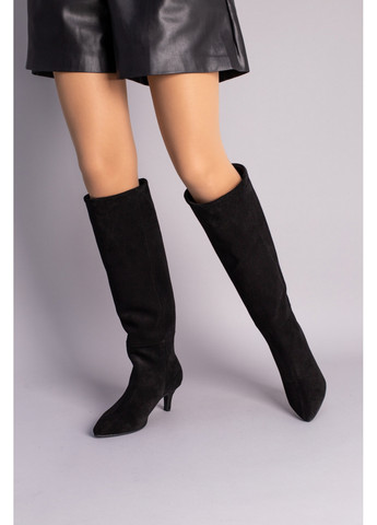Жіночі замшеві чоботи-труби 37 VZUTIK (262378398)