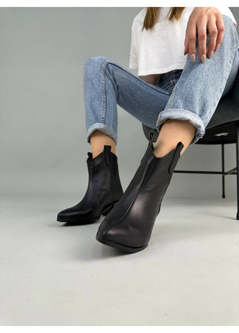 Жіночі шкіряні козаки на підборах 39 VZUTIK (262378543)