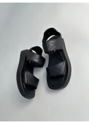 Черные женские кожаные босоножки 40 VZUTIK