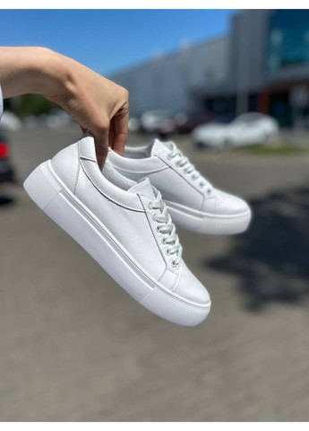 Білі жіночі шкіряні кеди 40 VZUTIK