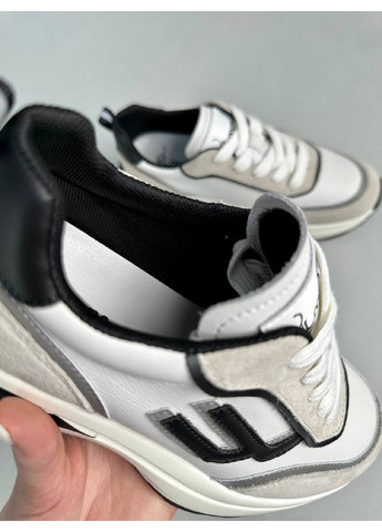 Женские кожаные кроссовки 40 VZUTIK белые демисезоны (262376478)