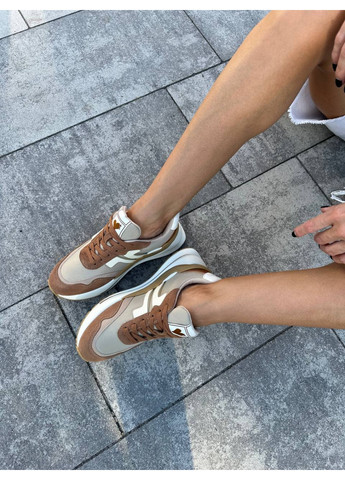 Жіночі замшеві кросівки 40 VZUTIK коричневі демісезони (262376506)