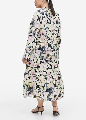 Комбінована святковий сукня H&M з абстрактним візерунком
