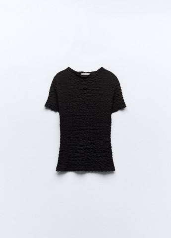 Чорна літня футболка Zara