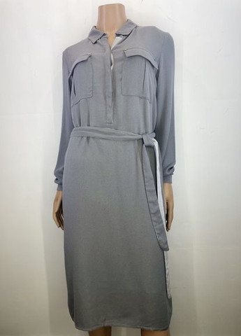 Сіра кежуал сукня сорочка Jacqueline Riu однотонна