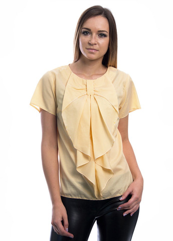 Желтая летняя блуза Meggi
