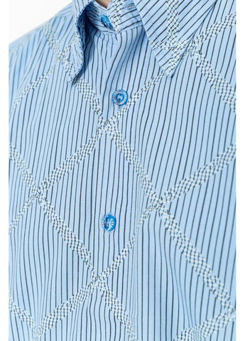 Голубой кэжуал рубашка в полоску Ager