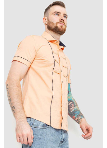 Персиковая кэжуал рубашка Ager