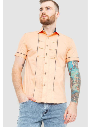 Персиковая кэжуал рубашка Ager