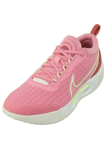 Розовые демисезонные кросcовки жен, zoom court pro hc розовый Nike