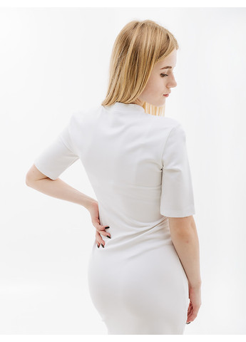 Белое спортивное женское платье w nw essntl midi dress белый Nike однотонное