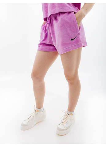 Женские Шорты W NSW TRRY SHORT MS Фиолетовый Nike (262599673)