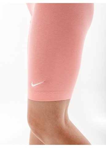 Женские Шорты W NSW ESSNT MR BIKER SHORT Розовый Nike (262599706)