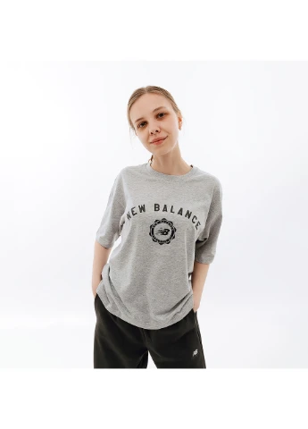 Жіноча Футболка Sport Varsity Сірий New Balance - (260946283)