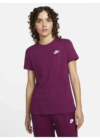 Футболка W NSW CLUB TEE Фиолетовый Жен Nike - (262599301)