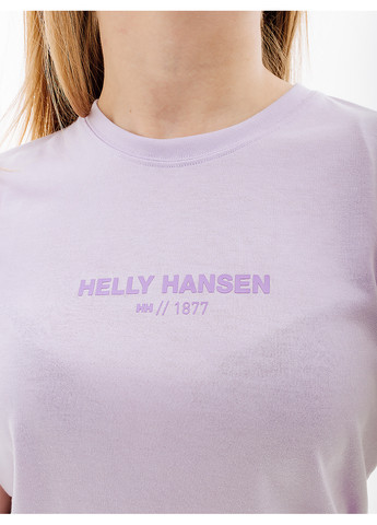 Фіолетова демісезон жіноча футболка hely hansen w allure t-shirt фіолетовий Helly Hansen