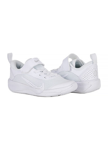 Белые демисезонные детские кроссовки omni multi-court (ps) белый Nike