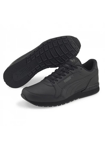 Черные демисезонные мужские кроссовки st runner v3 l trainers черный Puma