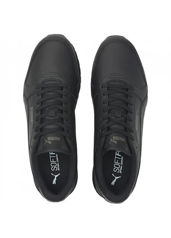 Черные демисезонные мужские кроссовки st runner v3 l trainers черный Puma