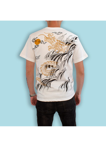 Комбинированная мужская футболка the river white No Brand