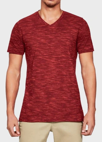 Червона футболка under armourportstyle core v neck tee червоний Under Armour