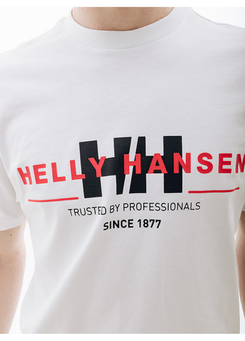 Біла чоловіча футболка rwb graphic t-shirt білий Helly Hansen