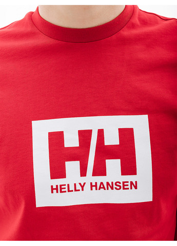 Красная мужская футболка hh box t красный Helly Hansen
